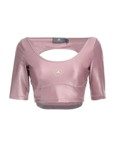 Adidas By Stella Mccartney Woman Top Antique Rose Size S Recycled Polyamide, Recycled Elastane In Pink