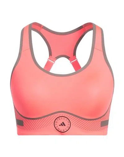 ADIDAS BY STELLA MCCARTNEY ADIDAS BY STELLA MCCARTNEY WOMAN TOP CORAL SIZE L A-B RECYCLED POLYESTER, RECYCLED ELASTANE