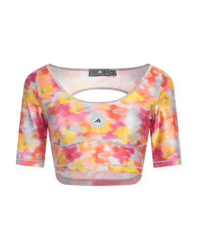 Adidas By Stella Mccartney Woman Top Fuchsia Size L Recycled Polyamide, Elastane