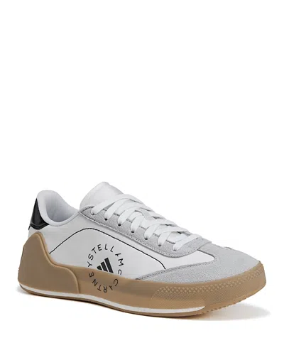 Adidas By Stella Mccartney Court Boost Lace-up Sneakers In White