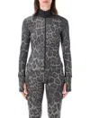 Adidas By Stella Mccartney Truepurpose Leopard-print Technical Jacket In Leo/grey