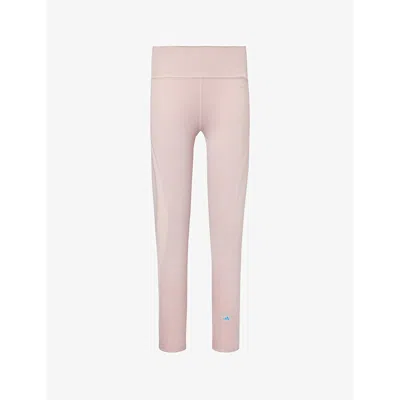 Adidas By Stella Mccartney Womens New Rose Optime Turning Stretch-recycled-polyester Leggings