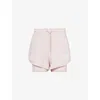 ADIDAS BY STELLA MCCARTNEY ADIDAS BY STELLA MCCARTNEY WOMEN'S NEW ROSE TRAINING GRAPHIC-PRINT STRETCH-RECYCLED-POLYESTER SHORTS