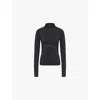 ADIDAS BY STELLA MCCARTNEY WOMENS ADIDAS BY STELLA MCCARTNEY RUBBERISED-CONTOUR RUNNING STRETCH-JERSEY TOP