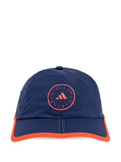 Adidas By Stella Mccartney X By Stella Mccartney Logo Hat In Blue