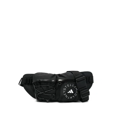 Adidas By Stella Mccartney X Stella Mccartney Logo-print Belt Bag In Black