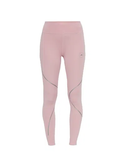Adidas By Stella Mccartney X Stella Mccartney Logo-print Leggings In Pink