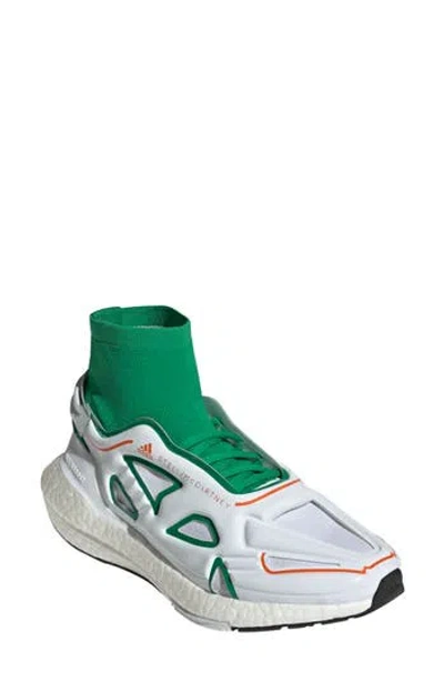 Adidas By Stella Mccartney X Stella Mccartney Ultraboost 22 Running Sneaker In Green/ftwr White