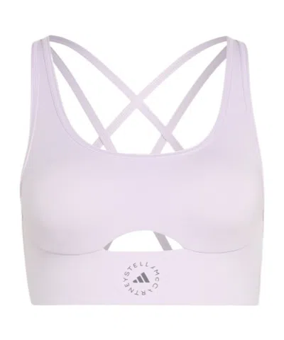Adidas By Stella Mccartney Yoga Bra In Purple