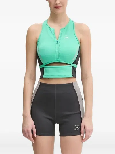 ADIDAS BY STELLA MCCARTNEY ZIP-FRONT CROPPED TOP