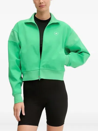 Adidas By Stella Mccartney Zip-up Sweatshirt In Green