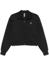 Shop Adidas By Stella Mccartney Zipped Sweatshirt In Black