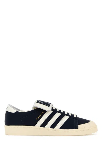 Adidas By Willy Chavarria Midnight Blue Leather  Jabbar Sneakers In Black