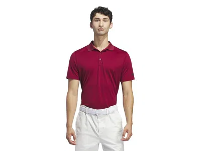 Adidas Golf Adi Performance Short Sleeve Golf Polo Shirt In Burgundy