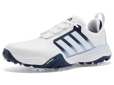 Adidas Golf Adipower 26 Men's Golf Shoes Footwear White/collegiate Navy/crystal Sky: 9.5 D - Medium