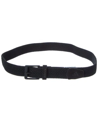 Adidas Golf Braided Stretch Belt In Black