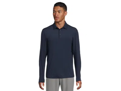 Adidas Golf Core Long Sleeve Polo In Blue