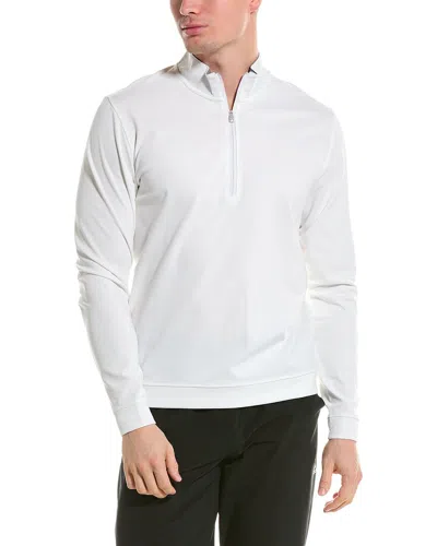 Adidas Golf Elevated 1/4-zip Pullover In White