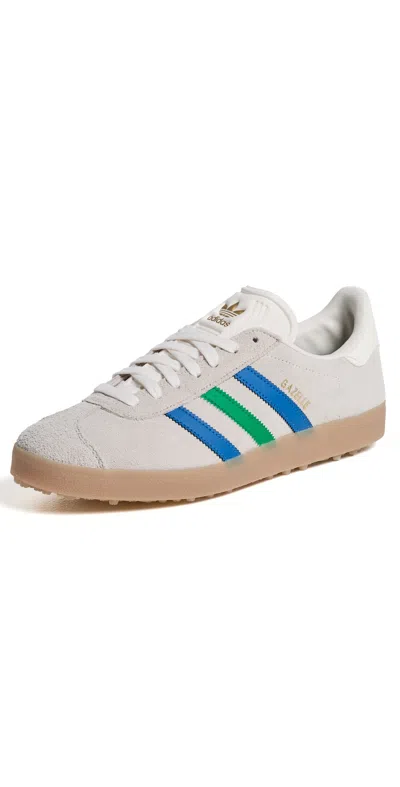 Adidas Golf Gazelle Spikeless Golf Shoes Chalk White/green/bluebird In Multi