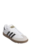 Adidas Golf Gender Inclusive Samba Spikeless Golf Shoe In White/ Black/ Gum5