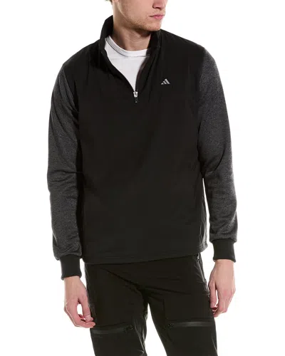 Adidas Golf Go-to 1/4-zip Pullover In Black
