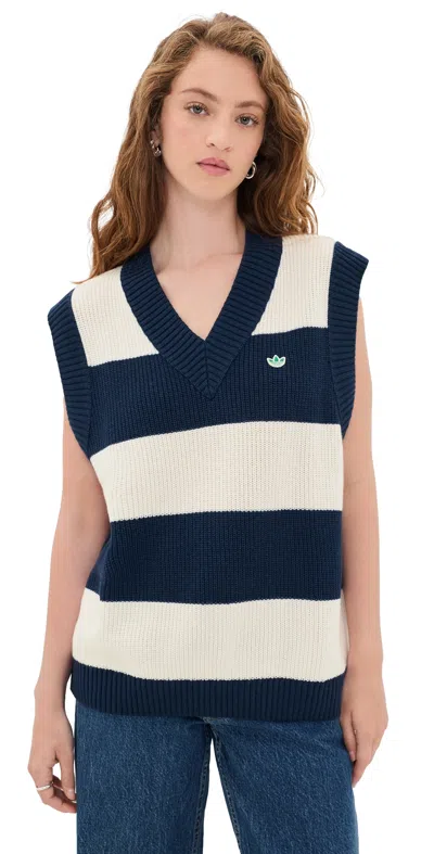 Adidas Golf Originals Oversized Vest Night Indigo/chalk White