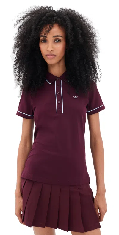 Adidas Golf Originals Solid Polo Maroon