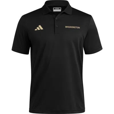 Adidas Golf Ottoman Performance Polo In Black