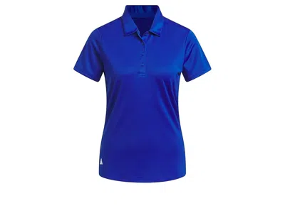Adidas Golf Performance Solid Short Sleeve Golf Polo Shirt In Blue