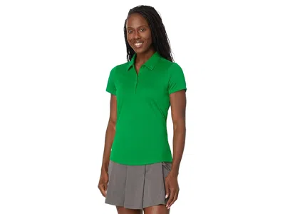 Adidas Golf Performance Solid Short Sleeve Golf Polo Shirt In Green