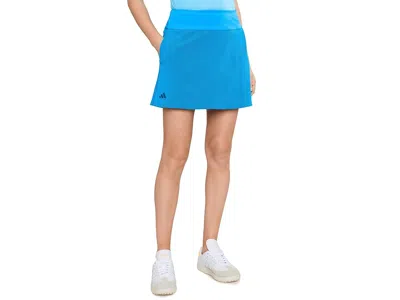 Adidas Golf Performance Texture Skorts Women's Workout Lucid Ray Blue: Md One Size