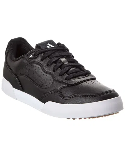 Adidas Golf Retrocross 25 Leather Spikeless Golf Shoe In Black