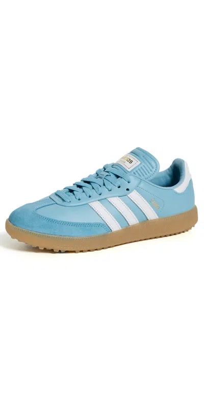 Adidas Golf Samba Golf Shoes Clear Blue/white