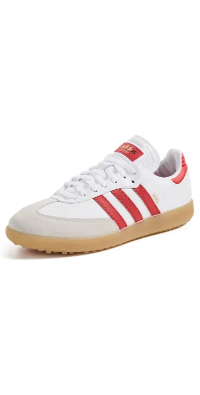 Adidas Golf Samba Golf Shoes White/lucid Red