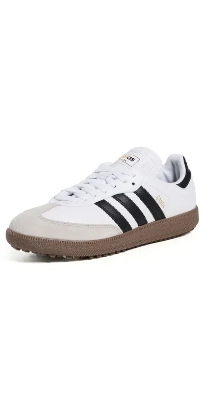 Adidas Golf Samba Spikeless Golf Shoes Ftwr White/core Black/gum 5
