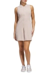Adidas Golf Sleeveless Golf Dress & Shorts Set In Wonder Taupe