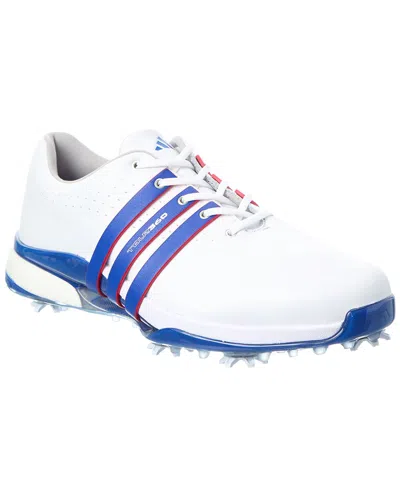 Adidas Golf Tour360 24 Leather Golf Shoe In White