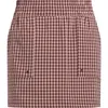 Adidas Golf Ultimate365 Gingham Golf Skort In Aurora Ruby