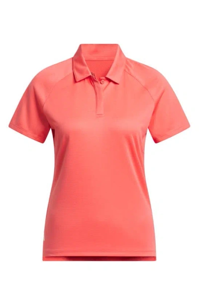 Adidas Golf Ultimate365 Heat.rdy Performance Golf Polo In Preloved Scarlet