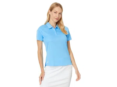 Adidas Golf Ultimate365 Heat.rdy Short Sleeve Polo In Blue
