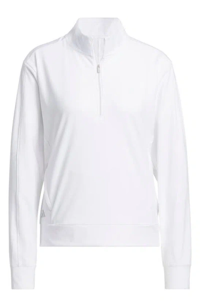 Adidas Golf Ultimate365 Performance Half-zip Golf Pullover In White