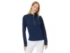 Adidas Golf Ultimate365 Quarter Zip Golf Pullover In Blue