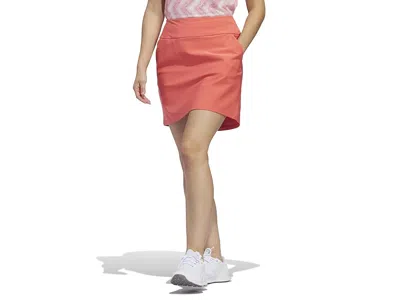 Adidas Golf Ultimate365 Solid 16 Inch Golf Skort In Pink
