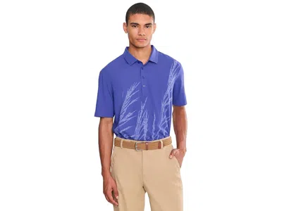 Adidas Golf Ultimate365 Tour Cool Feel Fescue Polo Shirt Men's Clothing Dual Indigo: Md, Elastane/synthetic In Blue
