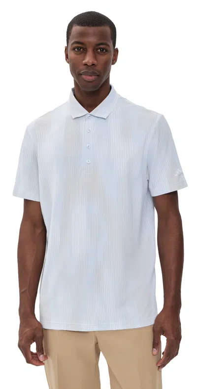 Adidas Golf Ultimate365 Tour Cool Feel Print Polo Shirt Crystal Sky In Blue