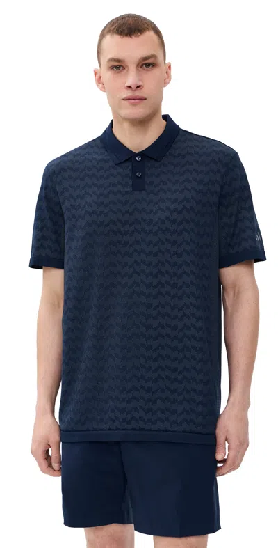 Adidas Golf Ultimate365 Tour Seamless Polo Shirt Collegiate Navy/wonder Sage In Blue