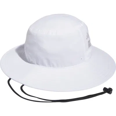 Adidas Golf Wide Brim Golf Bucket Hat In White