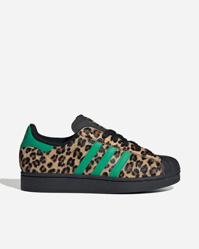 Adidas Ori Superstar Ii | Black | Size: In Animal Print