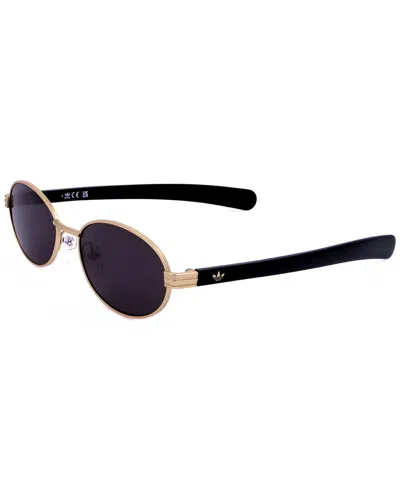 Adidas Original Unisex Or0123 54mm Sunglasses In Gold