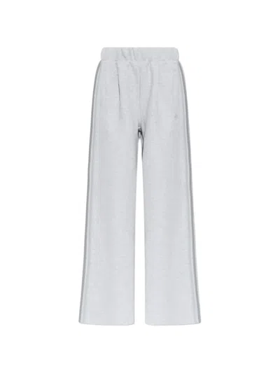 Adidas Originals 2.0 Side-stripe Wide-leg Track Pants In Gray